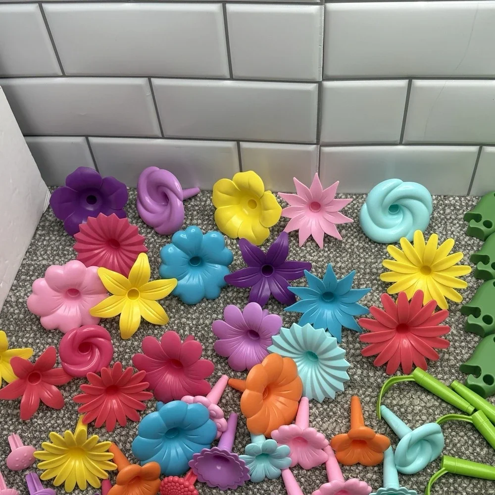 Cenove Classroom Homeschool Flower Building Supplies Pretend Play STEM 130+